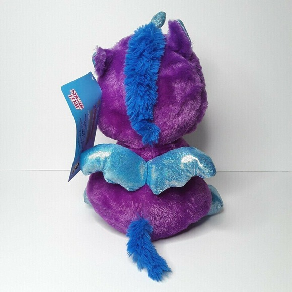 Kellytoy Shimmer Squad Sugar Loaf Unicorn Pegasus Purple Blue Plush Stuffed Toy - Picture 4 of 6
